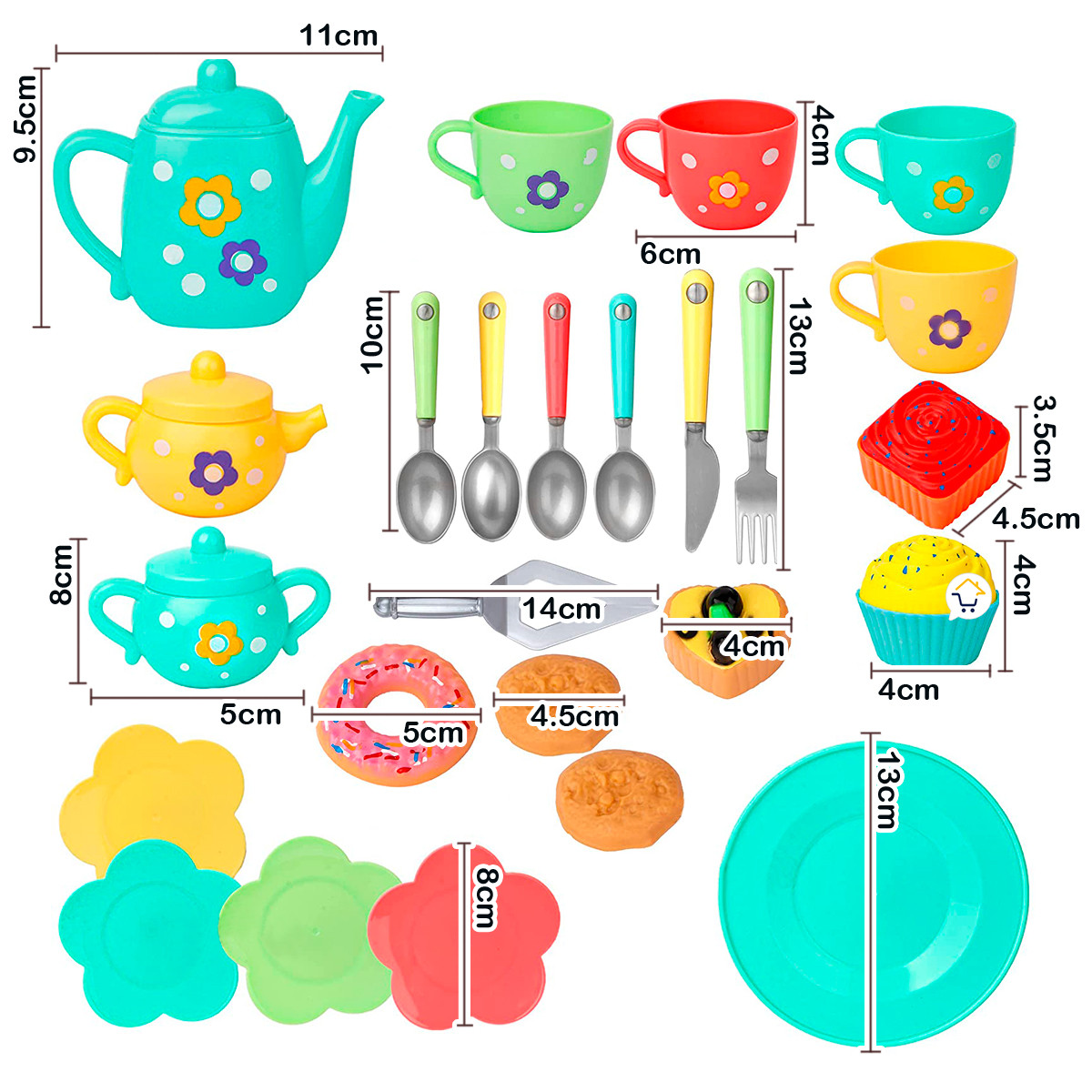 Miniatura 5 de Set Fiesta De Te Accesorios HY685